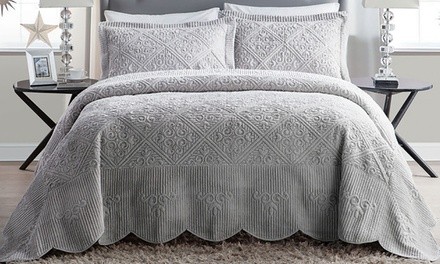 Westland Quilted Plush Bedspread Set (2- or 3-Piece)