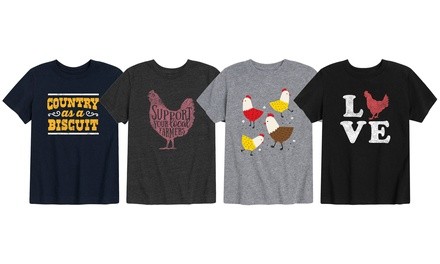 Instant Message: Kids' Farming Chick Days Tees