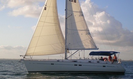 $599 for a Five-Hour Sailing Charter for Up to Six with a Bottle of Wine from Carlin Sailing ($1,130 Value)