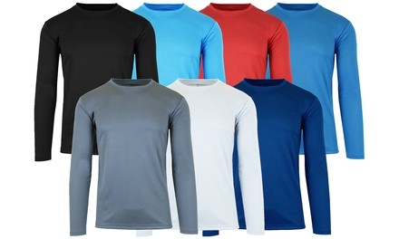 Men's Moisture-Wicking Peformance Crew Neck Tee (5-Pack; S-2XL)