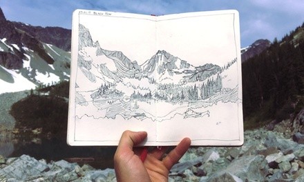 90-Minute Live Online Workshop on Nature Drawing or Journaling from Hike and Draw (Up to 53% Off)