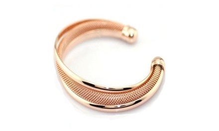 Capri moon rose gold Italian design mesh bracelet