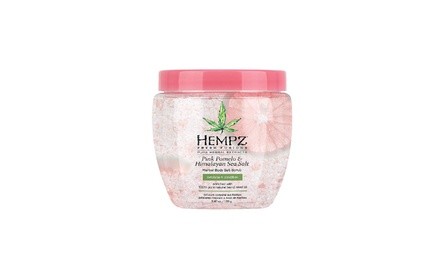 Hempz Herbal Body Salt Scrub, Pink Pomelo & Himalayan Sea Salt, 5.47 oz