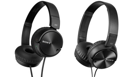 Sony MDR-ZX110NC Noise-Cancelling Wired Headphones - Black