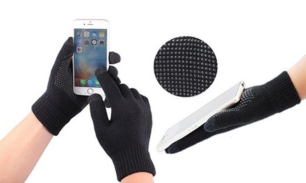 Non-Slip Winter Warm Fleece Lined Thermal Touch Screen Gloves