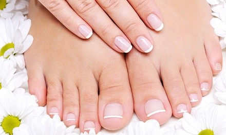 Classic or No-Chip Mani-Pedis at Nails by Michaela Bay (Up to 69% Off). Four Options Available.