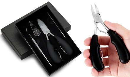 Stainless Steel Toenail Cutter & Trimmer (5-Piece)