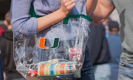 Logo Brands NCAA Clear Stadium Bag 