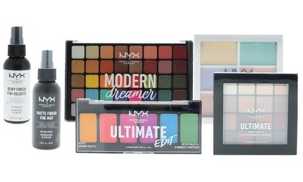 NYX Professional Makeup Shadow Palettes and Setting Sprays (1-, 2-, 3- or 5-Pack)