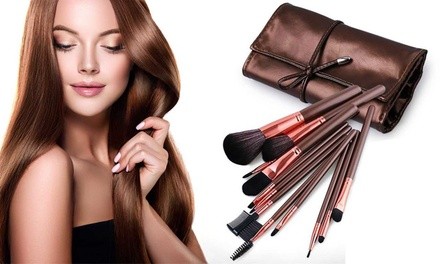 Professional Makeup Brush Set with Pouch 