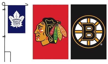 NHL Applique Garden Flags