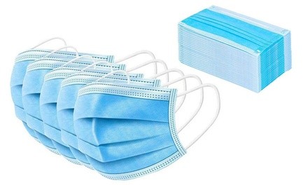 50-Pack Non-Medical 3-Ply Disposable Masks