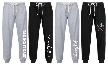 Instant Message: Women's Saturyay and Coffee Joggers. Plus Sizes Available.