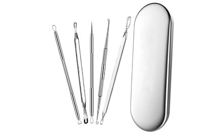 Beaute Stainless Steel Blemish and Blackhead Remover Tool Kit (6-Pc.)