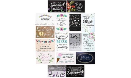 Juvale 48-Pack Christian All Occasion Greeting Cards Set with Envelopes, 4