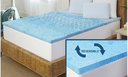 5-Zone Memory Foam Mattress Topper with Cooling Gel