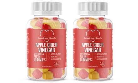 SweetHeartBeauty Apple Cider Vinegar Gummies Dietary Supplement (1- or 2-Pack)