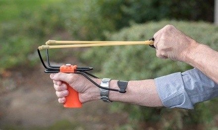 Adjustable Wrist-Brace Large Slingshot with Four 0.5