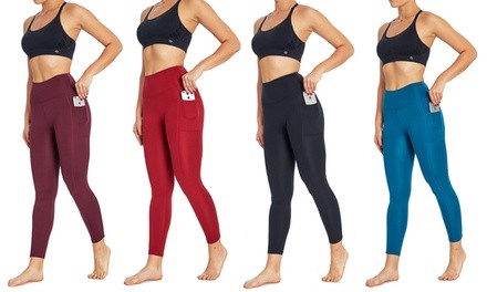 Bally Fitness High Rise Pocket Ankle Leggings