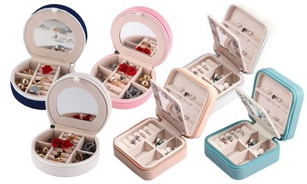 Mini Jewelry Cosmetics Case with Compartments