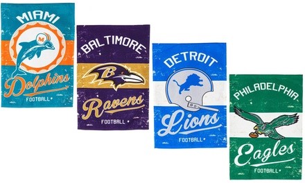 NFL Vintage Linen Garden Flag