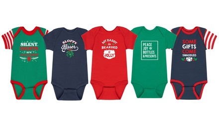 Instant Message Infant's Christmas Holiday Elf Bodysuit