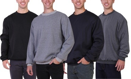 Maxxsel Oscar Sports Men's Basic Crew Neck Fleece Sweatshirt (M-3XL)