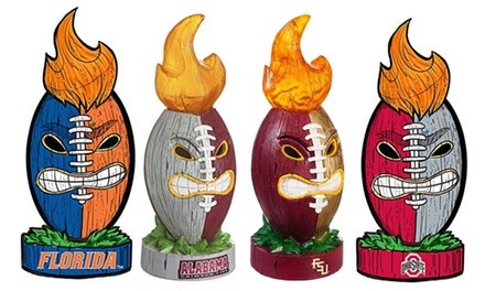 Team Sports America NCAA Indoor or Outdoor Lit Garden Tiki Totem