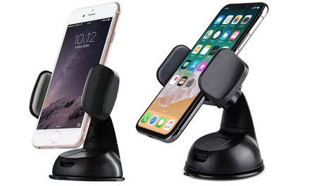 LAX Universal Phone Holder Dashboard Mount for iPhone Android and GPS Devices