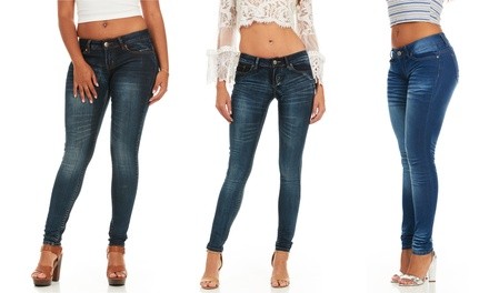 Cover Girl Women's Skinny Jeans. Plus Sizes Available.