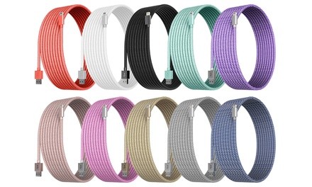 Tech Elements Apple-Certified Braided Lightning Cables (6-Ft & 10-Ft)