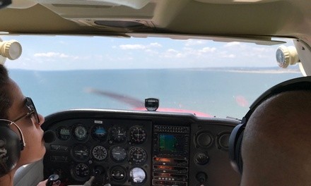 Introductory Flight Lesson for One, Two, or Three at Farmingdale Aviation (Up to 83% Off)