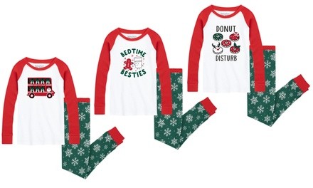 Nap Chat Kids' Snowflake Christmas Pajama Set