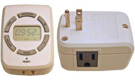 7 Day Digital Programmable Electrical Timer (3-Prong)