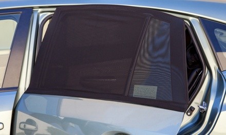 Universal Car Window Mesh Sun-Shade Screen Set (2-Piece)