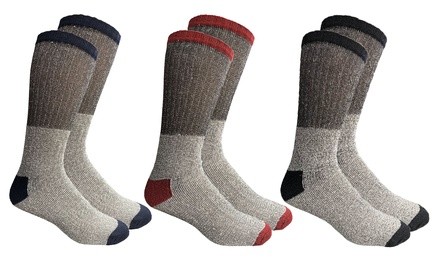 12-Pack Unisex Thermal Insulated Heat-Retaining Winter Socks