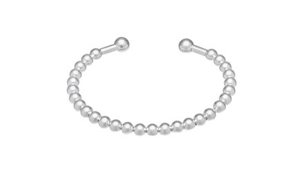 Small Wonders Children's Beaded Cuff Bracelet In Sterling Silver