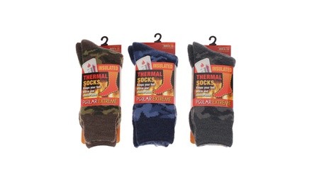 Polar Extreme 4 Pairs of Insulated Thermal Socks 