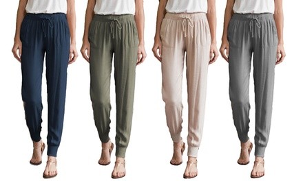 Reflection Women's Relaxed Fit Cuffed Pants. Plus Sizes Available.