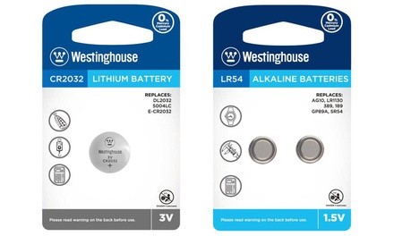 Westinghouse CR2032, AG4 or AG10 Button Cell Batteries