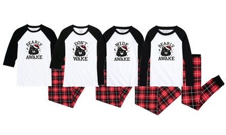 Sleepy Bear Pajamas for Kids and Adults. Plus Sizes Available.