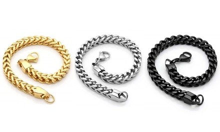 Men's Stainless Steel Franco Bracelets