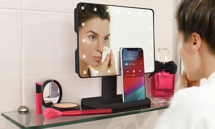 Aduro U-Reflect Vanity Mirror with Built-in Wireless Speaker