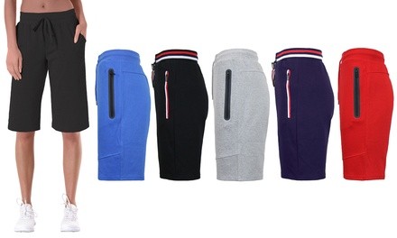 Women's Loose-Fit Tech Fleece Bermuda Shorts (2-Pack). Plus Sizes Available.