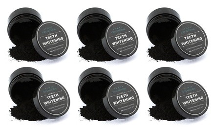 100% Natural Charcoal Teeth Whitening Powder (6-Pack)