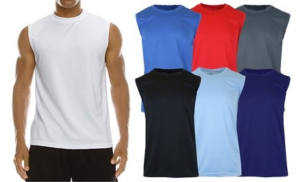 Galaxy by Harvic Men's Moisture-Wicking Muscle Tee (2-Pack; S-2XL)