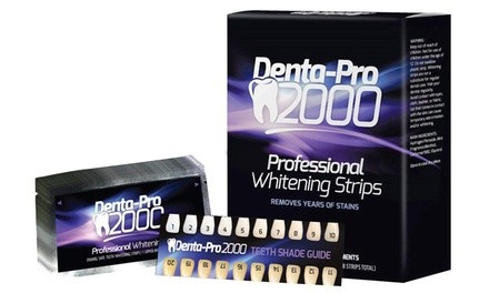 DentaPro2000 At Home Professional Teeth Whitening Strips - 28 Count