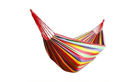 Portable Polyester & Cotton Hammock 