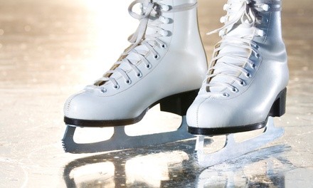 Ice Skating Session for Two or Learn to Skate Class Packages at Pines Ice Arena (Up to 44% Off). Three Options.