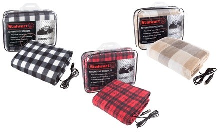 Stalwart 12-Volt Electric Car Blanket with 96